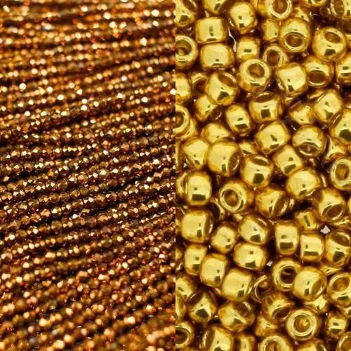 BC24 WK 5 Chenille Bracelet Metallic Gold for jewellery making