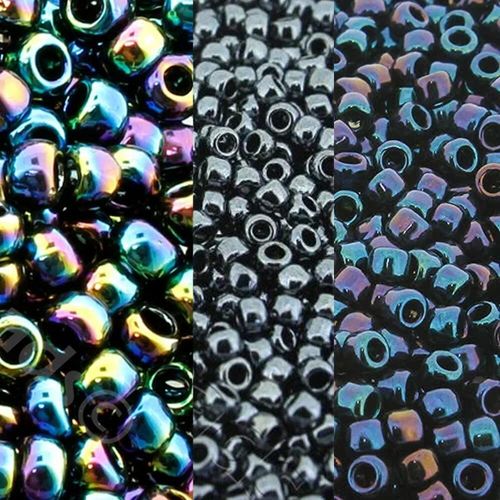 Ombre Heart Seed Bead Packs Iris for jewellery making