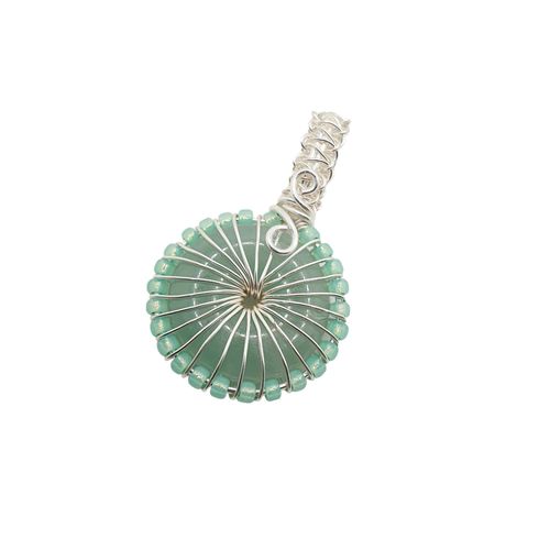 Jayden Doughnut Pendant green jade jewelry making kit — DIY set with beads and instructions for creating handmade jewelry