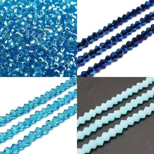 BC WK 29 Double Raw Bracelet Turquoise 4mm for jewellery making