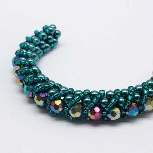 BC24 WK33 Bracelet Rainbow 6mm for jewellery making