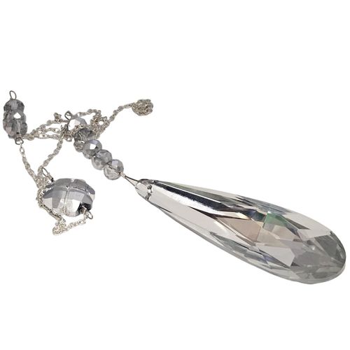 Lucky Drop Suncatcher Makes 2 half silver jewelry making kit — DIY set with beads and instructions for creating handmade jewelry