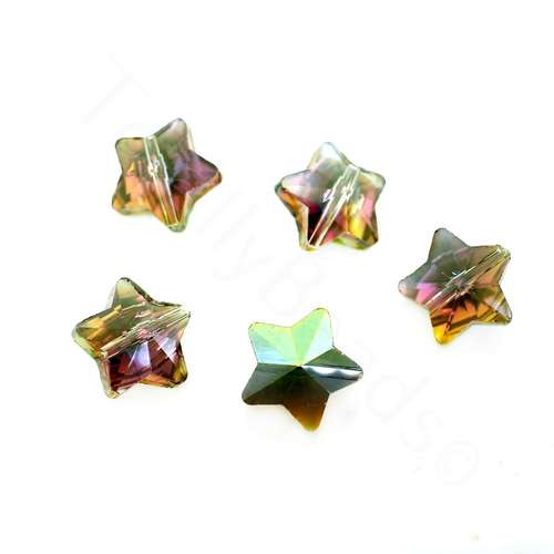 13mm crystal beads clear rainbow 13x13mm, pack of 8 — faceted for jewelry making and beadwork