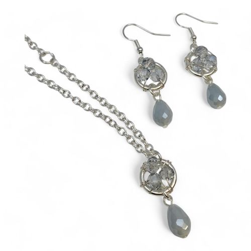 Crystal Cluster Drop Jewellery 4 Sets shadow jewelry making kit — DIY set with beads and instructions for creating handmade jewelry