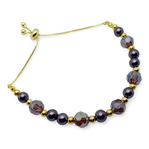 Noeleen Slider Bracelets Makes 6 amethyst bracelet making kit — DIY set with beads and instructions for creating handmade jewelry