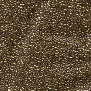 size 11 Miyuki Delica seed beads metallic light bronze db022l 5g — 5g pack, premium Japanese cylinder beads perfect for bead weaving, emb…