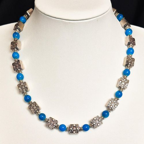 Maryam Necklace turquoise necklace making kit — DIY set with beads and instructions for creating handmade jewelry