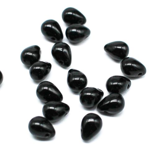 5x7mm Czech glass tear drop beads — pack of 10, high-quality two-hole beads ideal for jewelry making, bead weaving, and crafts