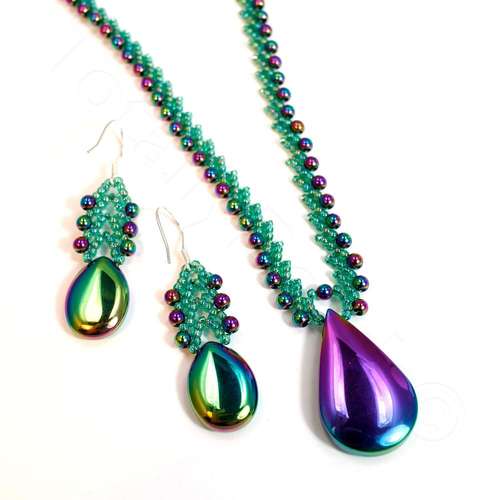 Anastasia Necklace Kit dragonfly necklace making kit — DIY set with beads and instructions for creating handmade jewelry