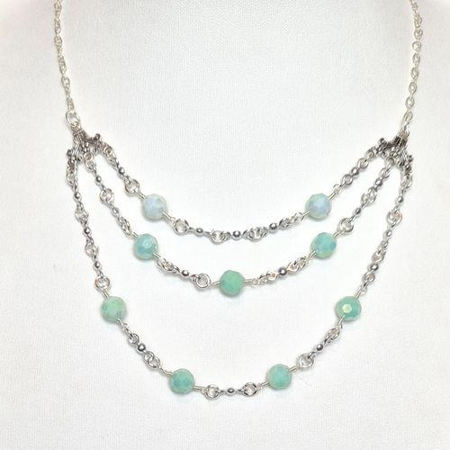 Patrice Crystal Necklaces Aquamarine for jewellery making