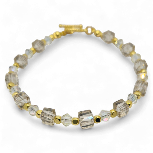 Ariana Crystal Bracelets Makes 4 Champagne for jewellery making