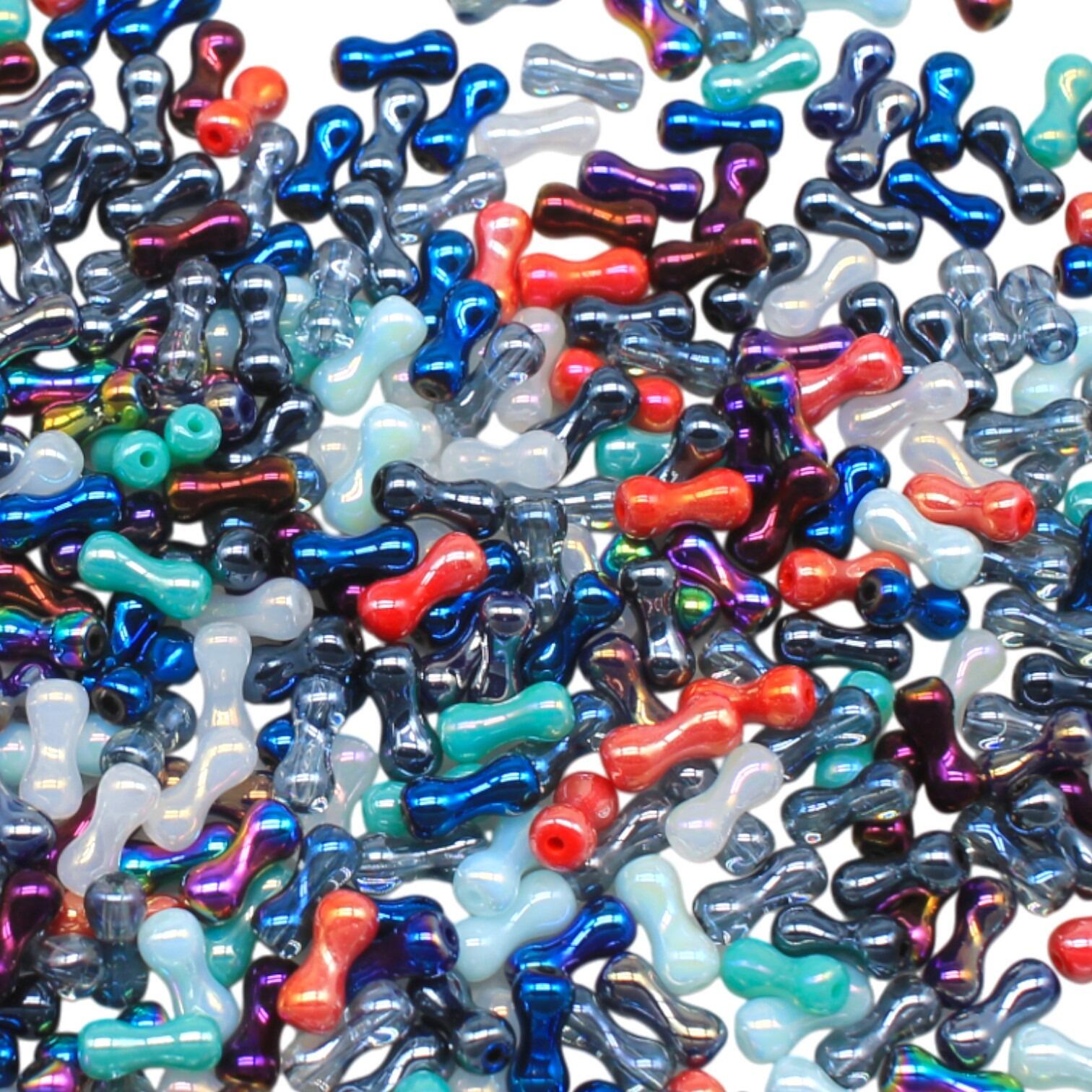 Crystal Peanuts Mixed Colour 120pcs 8x4mm for jewellery making