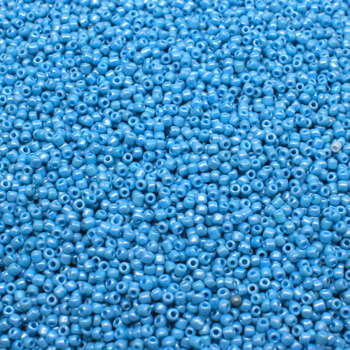 Seed Beads Opaque Rainbow Turquoise Size 11 100g 2mm for jewellery making