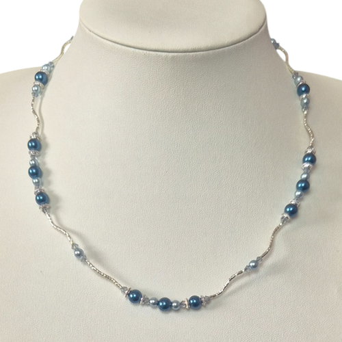 Susan Twist Necklace makes 3 Blue for jewellery making