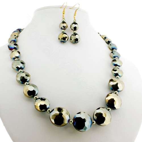 crystal beads green gold — faceted for jewelry making and beadwork
