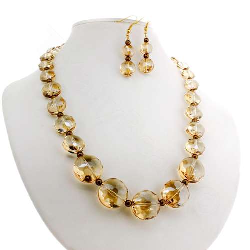 crystal beads auburn — faceted for jewelry making and beadwork