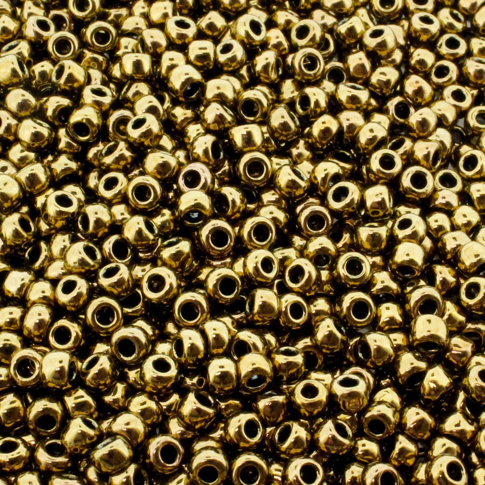 Toho Size 6 Seed Beads 10g Antique Bronze 9mm for jewellery making