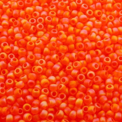 Toho Size 11 Seed Beads 10g Trans Rainbow Frost Hyacinth 6mm for jewellery making