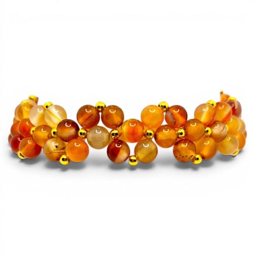 Elody Gemstone Bracelet Carneilian for jewellery making