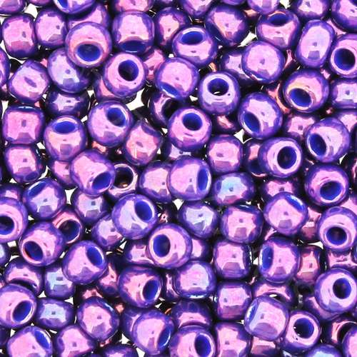 Toho Size 6 Seed Beads 10g - High Metallic Grape
