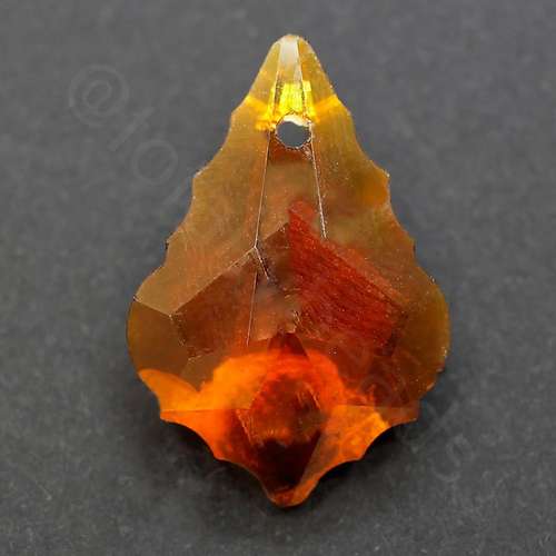 22mm crystal beads amber — faceted for jewelry making and beadwork