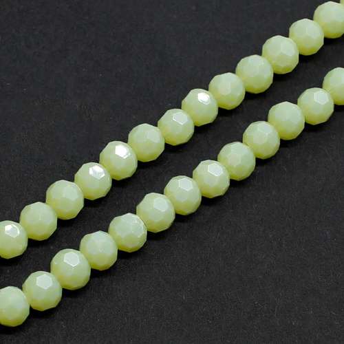 3mm crystal beads sage green — faceted for jewelry making and beadwork