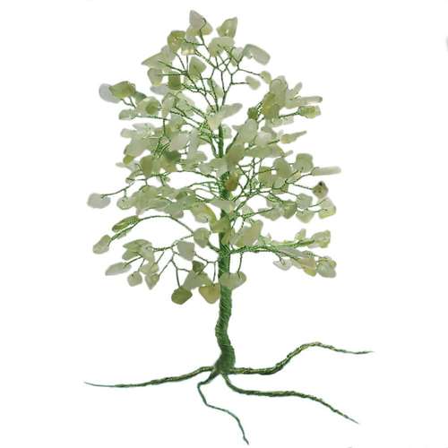 Wire & Gemstone Tree Sculpture Kit soo choo jade jewelry making kit — DIY set with beads and instructions for creating handmade jewelry