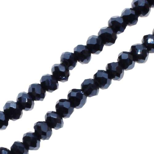 3mm crystal beads hematite 150pc — faceted for jewelry making and beadwork