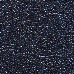 size 11 Miyuki Delica seed beads dark blue luster db278 5g — 5g pack, premium Japanese cylinder beads perfect for bead weaving, embroider…