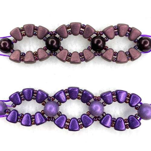 NIB bit bracelet bundle - purple plum bracelet making kit — DIY set with beads and instructions for creating handmade jewelry