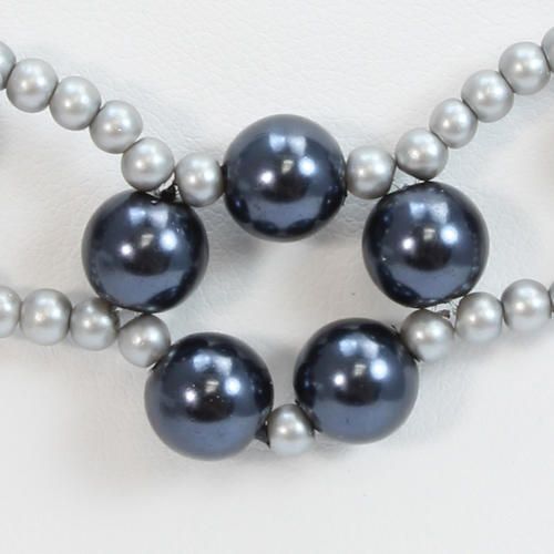 Daisy Necklace hematite - bundle pack necklace making kit — DIY set with beads and instructions for creating handmade jewelry