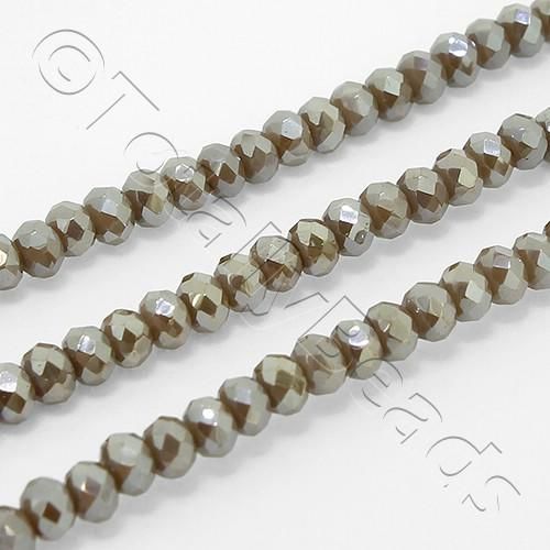 3mm crystal beads dark sand, pack of 150 — faceted for jewelry making and beadwork