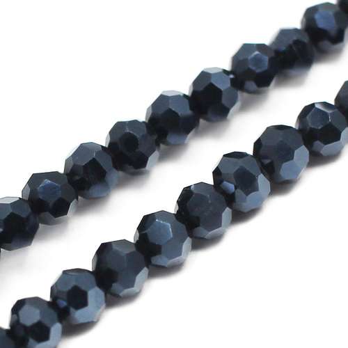 4mm crystal beads hematite plate — faceted for jewelry making and beadwork