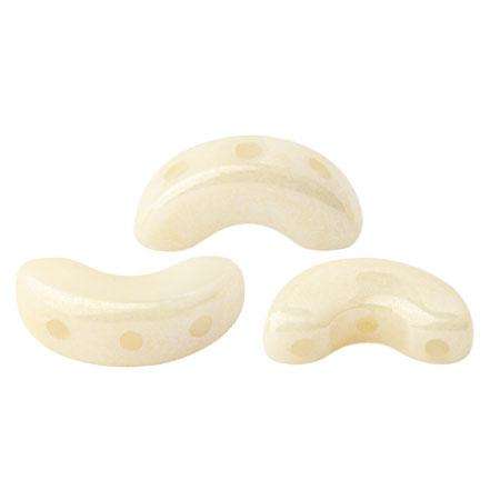 Arcos Puca Beads 10g - Opq. Ivory Ceramic
