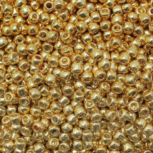 Toho Size 6 Seed Beads 10g - PF Gal. Starlight