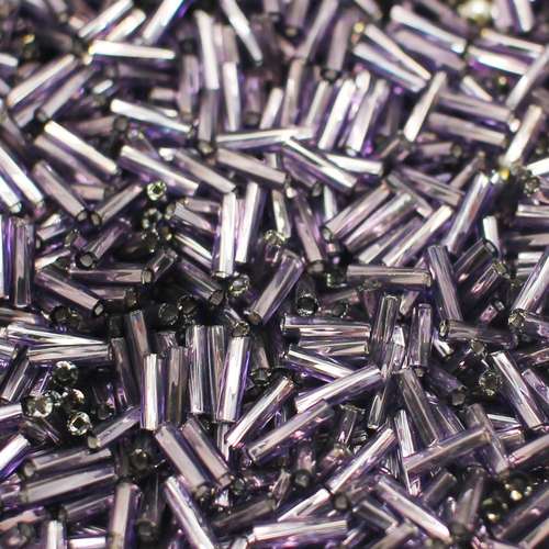 FGB glass seed beads silver lined lavender 50g — 50g pack, ideal for bead weaving, embroidery, and jewelry making