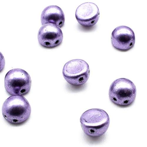 7mm Czech glass glass beads metallic ballet slipper — pack of 25, high-quality two-hole beads ideal for jewelry making, bead weaving, and…