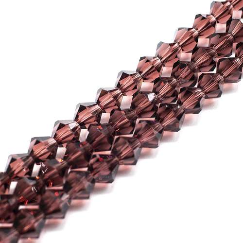 8mm crystal bicone beads amethyst — faceted for jewelry making and beadwork