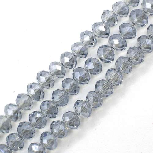 4mm crystal beads hint of blue — faceted for jewelry making and beadwork