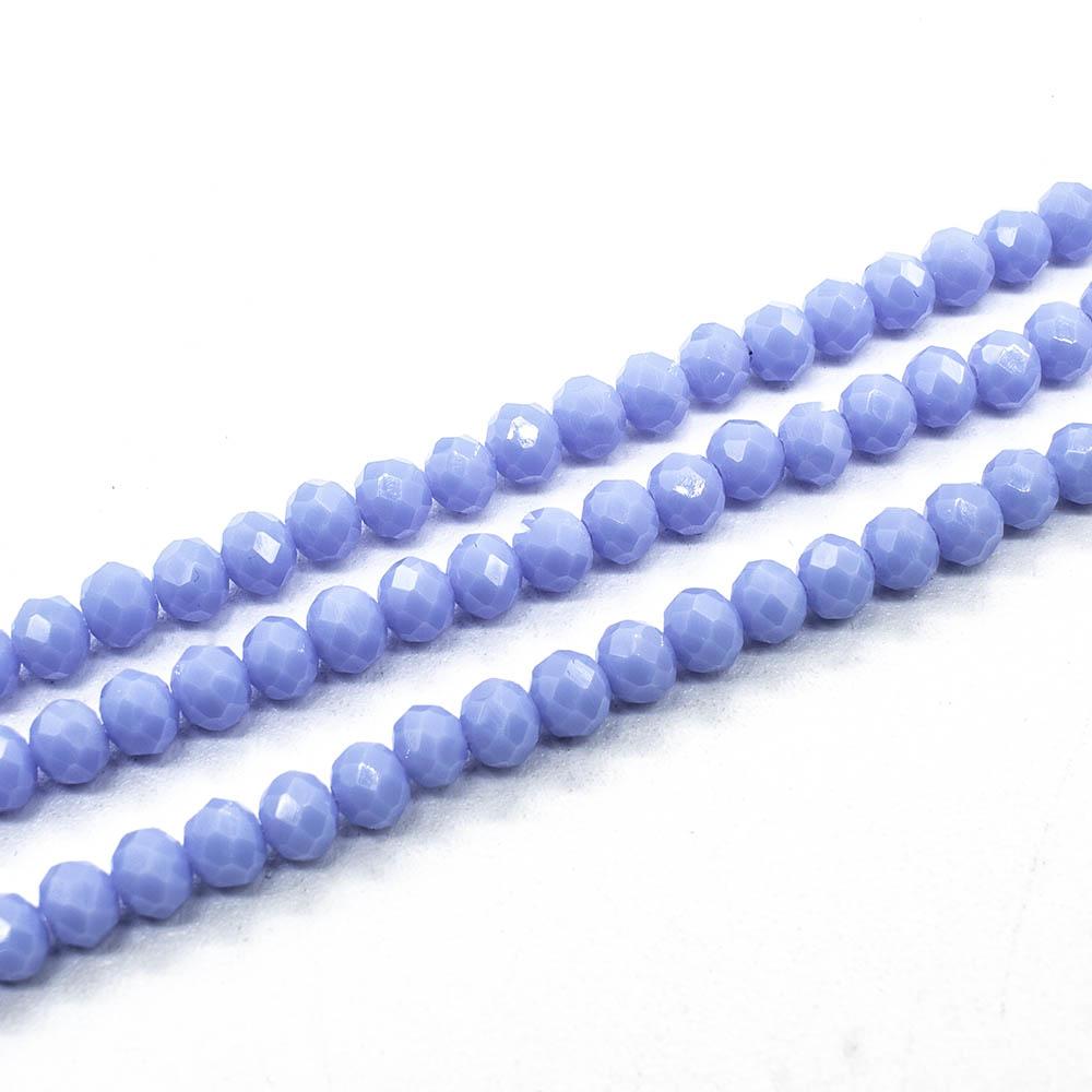 4mm crystal beads opaque air blue — faceted for jewelry making and beadwork