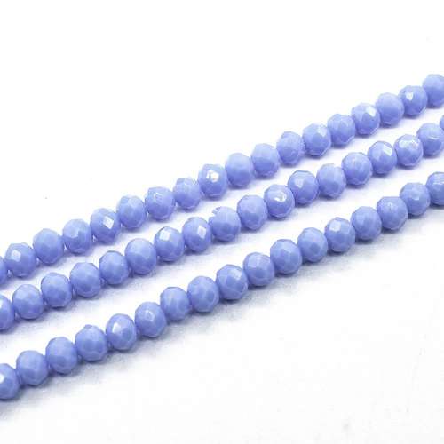 4mm crystal beads opaque air blue — faceted for jewelry making and beadwork