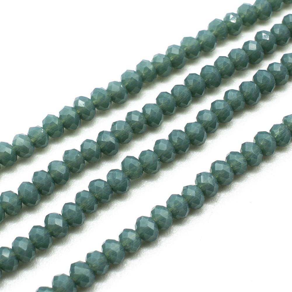 3mm crystal beads venice green, pack of 150 — faceted for jewelry making and beadwork
