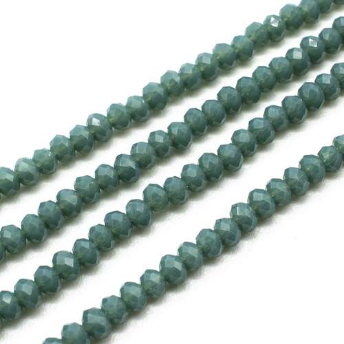 3mm crystal beads venice green, pack of 150 — faceted for jewelry making and beadwork