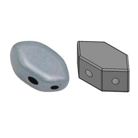 Paros Puca Beads - Opaque Blue Ceramic