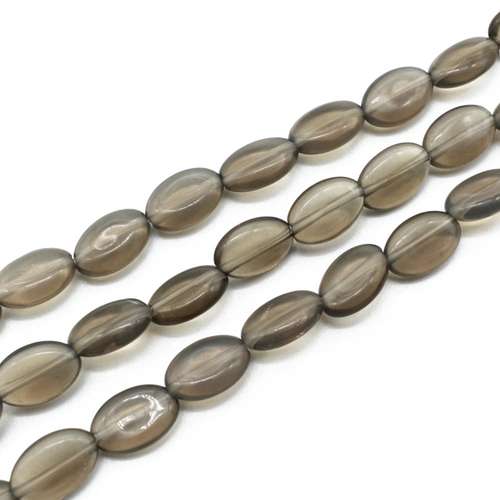 Opal Grey Flat Rice - 12mm