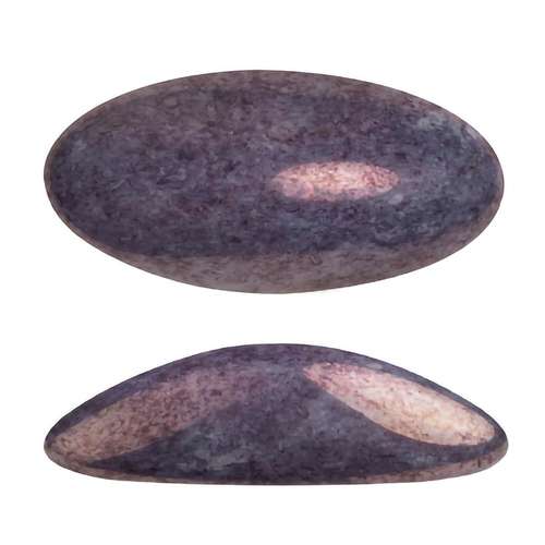 Par Puca 3D Cabochon - 20x10mm - Opq Amethyst/Gold Ceramic