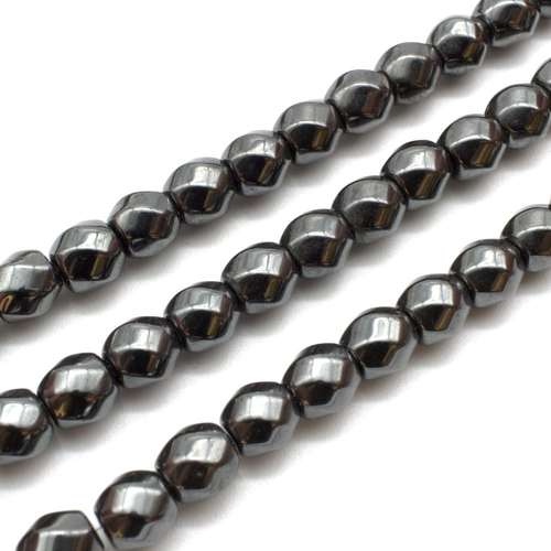 8x8mm hematite beads — for jewelry making, crafting, and beadwork projects