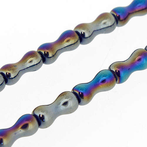 crystal beads blue iris rainbow — faceted for jewelry making and beadwork