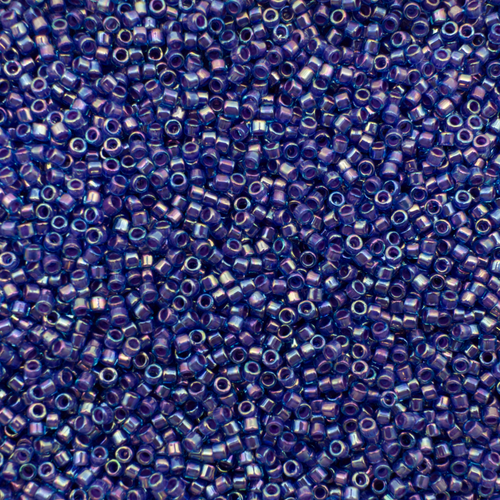 Toho Treasure Size 11 5g - Enchanted Purple-Lined Aqua Rainbow