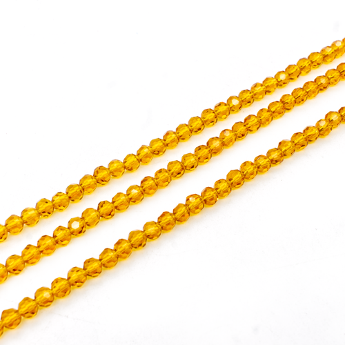 4mm crystal beads dark topaz — faceted for jewelry making and beadwork